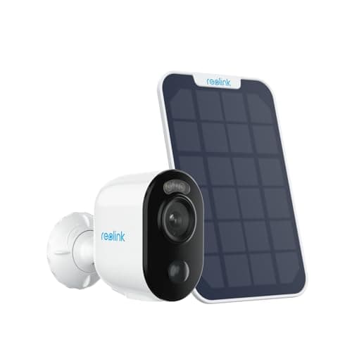 REOLINK 2K 3MP Solar Wireless Security Camera Outdoor, Spotlight Night Vision, 2.4GHz WiFi, Solar/Battery Powered Home Surveillance, Smart AI Detection, No Subscription, Local Storage, Argus 3E Kit