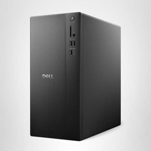 Dell Tower Desktop ECT1250 - Intel Core Ultra 7-265 Processor, UHD Graphics, 32GB Memory, 1TB M.2 SSD, 3.0 SD Card Reader, Wired Keyboard and Mouse, Windows 11 Home, Basic Onsite Service 14