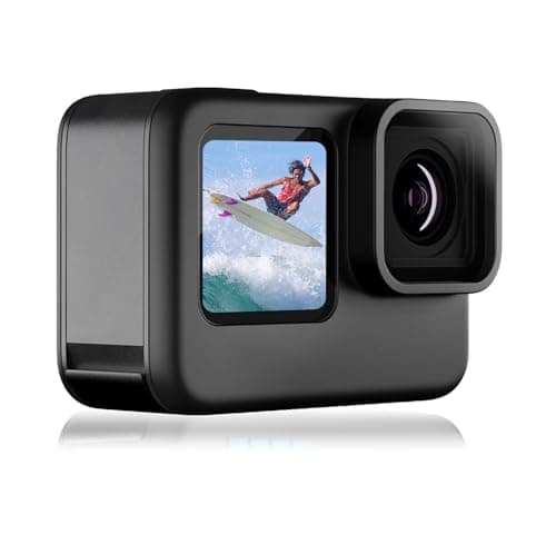 Upgrade 4K60FPS WiFi Action Camera 64MP Waterproof Camera with Touch Rear Screen, 8X Zoom Underwater Camera Snorkeling 65FT No Need a Waterproof Case with 64GB Card, Ideal for Travel Sports Vlog