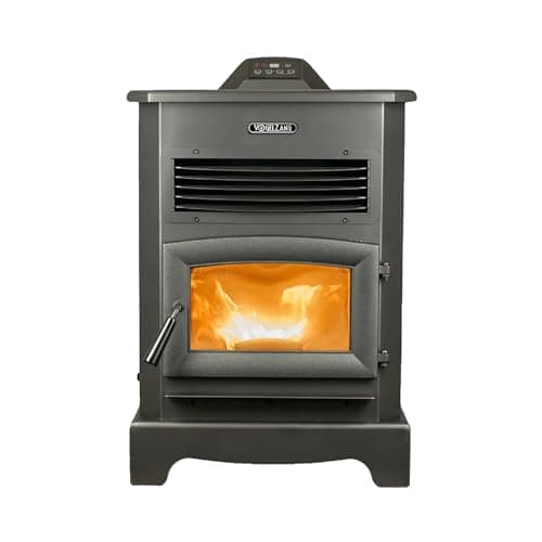 Vogelzang WiFi Pellet Stove on Pedestal, 3,000 Sq. Ft., 170lb Hopper