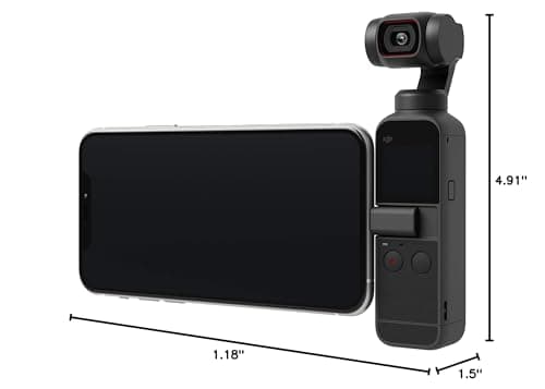 DJI Pocket 2 - Handheld 3-Axis Gimbal Stabilizer with 4K Camera, 1/1.7” CMOS, 64MP Photo, Pocket-Sized, ActiveTrack 3.0, Glamour Effects, YouTube TikTok Video Vlog, for Android and iPhone, Black 8