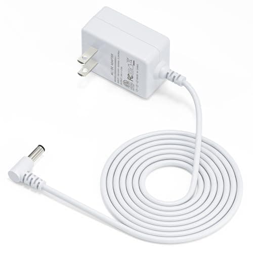 SoulBay [ETL Listed] 24V Diffuser Power Cord for Essential Oil Diffusers Humidifiers 120ml 150ml 200ml 300ml 400ml 500ml Replacement Adaptor, Input 100V-240V Output 24Volt 500mA, White, 5.6 FT