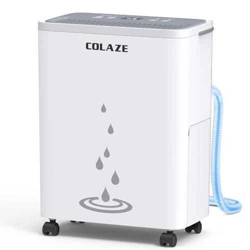 Dehumidifier for Home - 30 Pint Dehumidifier with Drain Hose Up to 2500 Sq. Ft Coverage - Ideal for Basement Bedroom Bathroom - Intelligent Humidity Control, Auto Defrost, 24H Timer