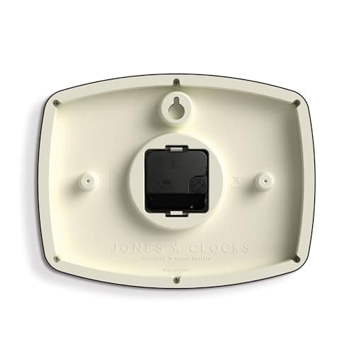 JONES CLOCKS® Movie wall Clock | Retro Rectangular Clock | 10 inch | Orange | Cool mid-Century Designer Look for Kitchen, Living Room or Office 7