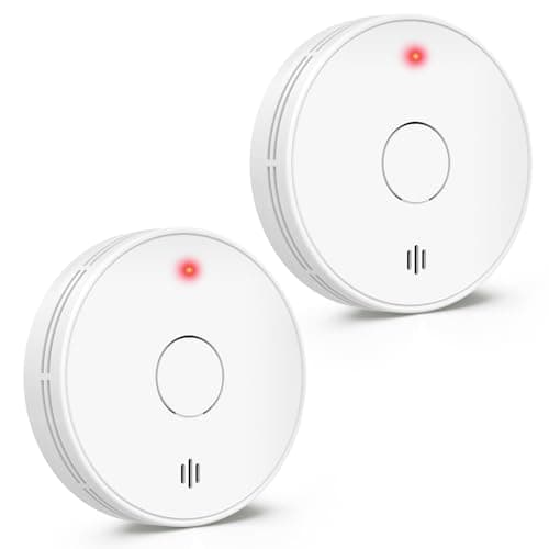 Alertlink Smoke Alarm with LED Indicator with Mute Button, Fire Alarm Smoke Detector with Built-in 10 Year Battery, Model VS02