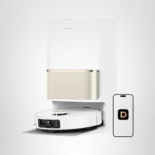 DREAME L50 Ultra Robot Vacuum and Mop White, 19,500Pa Suction, with Auto-Empty and Mop Self-Cleaning, Precise Obstacle Avoidance, HyperStream Detangling DuoBrush 10