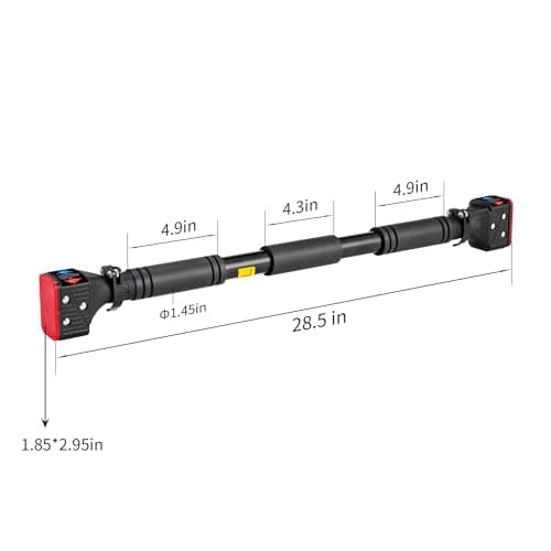 leikefitness Pull-Up Bar For Door Frame Chin Up Bar Upper Body Workout Adjustable Portable Training Pull-Up Bars Bars without Screw - Adjustable Width Locking Mechanism 9