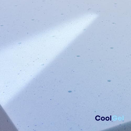 COOL GEL Memory Foam Mattress Topper, Cool Gel Infused Memory Foam, Plush and Supportive, CertiPUR Certified (2-inch + Cool Gel Cover, Full) 6