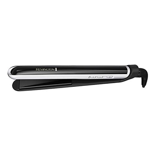 Remington Pearl Pro Ceramic Flat Iron Hair Straightener, 1-inch Floating Plates, Fast 30 Second Heat up, Black & White 7