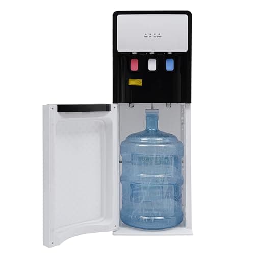 Bottom Loading Water Cooler Dispenser, 5 Gallon Hot/Cold Water Dispenser Temperature Protection Water Bottle Dispenser for Home Office Kitchen