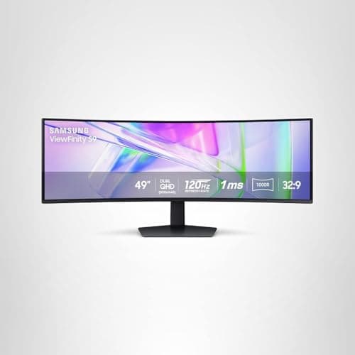 Samsung 49” Business Curved Ultrawide Dual QHD Computer Monitor, USB-C, DisplayPort, HDMI, 120Hz, VESA DisplayHDR 400, Built-in Speakers, Height Adjustable Stand, Eye Care, LS49C954UANXZA, 2024 11