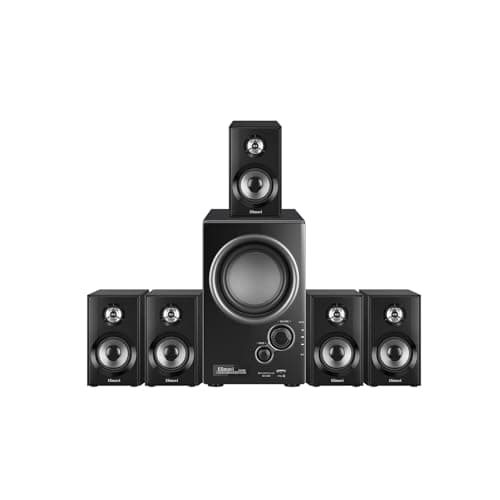 Elimavi 5.1 Surround Sound System with 5.5'' Subwoofer Stereo System for Home with 2.5'' Midrange Home Theater Speakers, Home Speaker System with 3.5-RCA/USB/Wireless/AUX Audio Inputs 7
