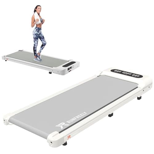 RUNFREELY Walking Pad Treadmill, 3-in-1 Under Desk Treadmill for Home Office, White