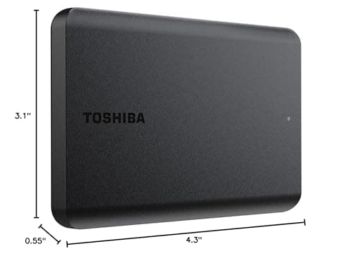 Toshiba Canvio Basics 2TB Portable External Hard Drive USB 3.0, Black - HDTB520XK3AA 9