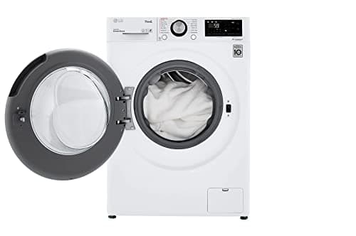 LG WM3555HWA 24 Inch Smart All In One Washer/Dryer with 2.3 cu. ft. Capacity, Wi-Fi Enabled, 14 Wash Cycles, 1400 RPM, Ventless, NeveRust Stainless Steel Drum, Quiet Operation, TrueBalance 7