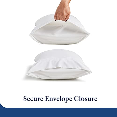 Cosy House Collection Premium Rayon Derived from Bamboo Pillowcase Set of 2 - Ultra Soft, Cooling & Breathable Bedding (Standard/Queen, White) 6