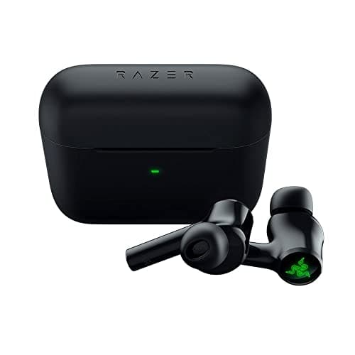 Razer Hammerhead True Wireless (2nd Gen) Bluetooth Gaming Earbuds: Chroma RGB Lighting -60ms Low-Latency- Active Noise Cancellation - Dual Environmental Noise Cancelling Microphones- Classic Black