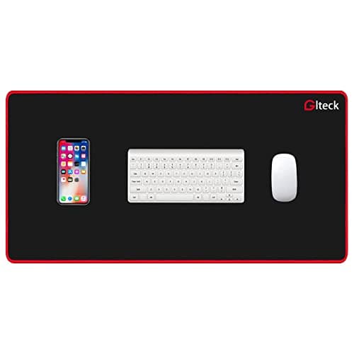 Gaming Mouse Pad XXXL/Extended Large Mat Pad 36"x16.5" GLTECK Mousepad Long Non-Slip Rubber Mice Pads Stitched Edges with Portable Bag