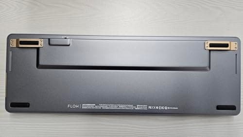 LOFREE Flow Low Profile Mechanical Keyboard, 100 Keys Rechargeable Wireless Keyboards with Bluetooth and Wired Connection for Windows, Mac OS/Black Phantom Tactile Switches 9