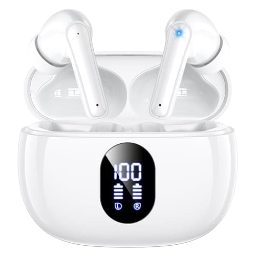 wyness Wireless Earbuds IPX7 Waterproof Hi-Fi White