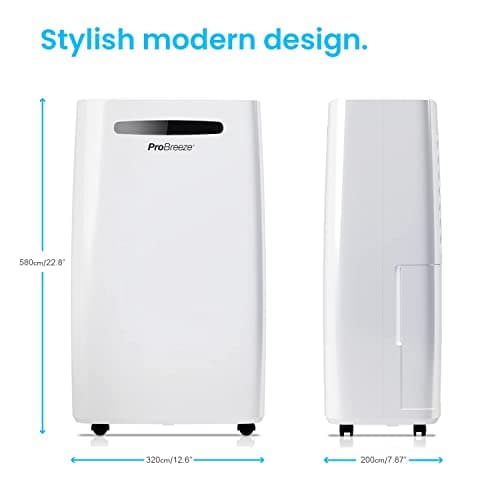 Pro Breeze 50 Pint Dehumidifier - 3,500 4,000 Sq Ft Dehumidifiers for Home Large Room Basements with Humidity Sensor, Auto Shut Off, Continuous Drainage Hose, Removes Moisture, Ideal for Basement 7