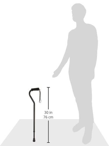 DMI Walking Cane and Walking Stick for Adult Men and Women, FSA Eligible, Lightweight and Adjustable from 30-39 Inches, Supports up to 250 Pounds with Ergonomic Hand Grip and Wrist Strap, Black 8