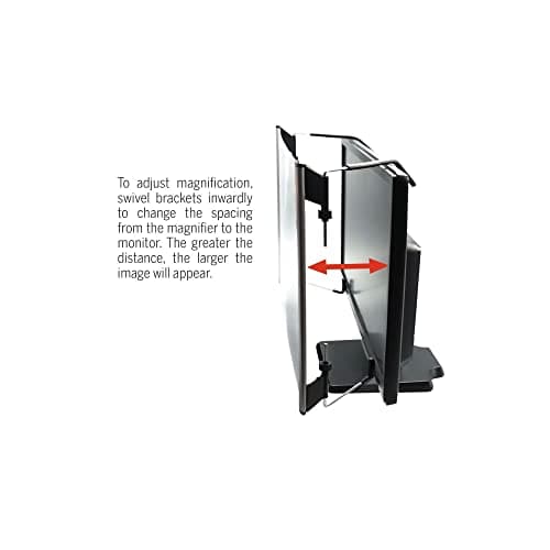 Kantek MAXVIEW LCD Monitor Magnifier for 24-Inch Widescreen Monitors (Measured Diagonally) (MAG24WL),Clear 9