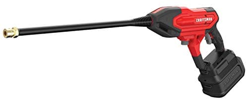 CRAFTSMAN V20 Cordless Pressure Washer Spray Gun, 350 Max PSI, with Extension, Soap Bottle, Battery and Charger Included (CMCPW350D1)