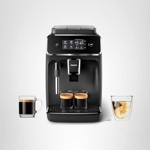 Philips 2200 Series Fully Automatic Espresso Machine, Classic Milk Frother, 2 Coffee Varieties, Intuitive Touch Display, 100% Ceramic Grinder, AquaClean Filter, Aroma Seal, Black (EP2220/14) 11