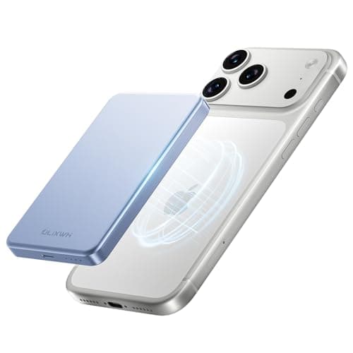 ULiXWH 10,000mAh for MagSafe Power Bank Ultra Slim, Magnetic Wireless Charger with USB-C Cable, Fast Charging Portable Battery for iPhone 17 Pro Max/17 Pro/Air/16/15/14/13, Blue