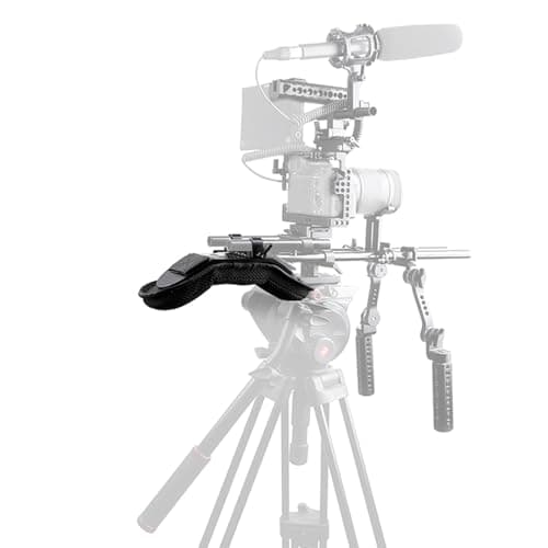 NICEYRIG Steady Shoulder Mount/Shoulder Pad for Video Camcorder Camera DV/DC 15mm Rod Rail Support System DSLR Rig (15mm Railblock) 9