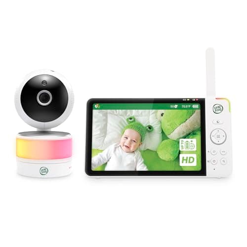 LeapFrog Color Night Vision Video Baby Monitor with 7" HD 1080P, 360° Pan & Tilt, 8X Zoom, Night Light, Humidity & Temperature Sensor, Up to 1000ft Long Range, Secure Transmission: LF920HD