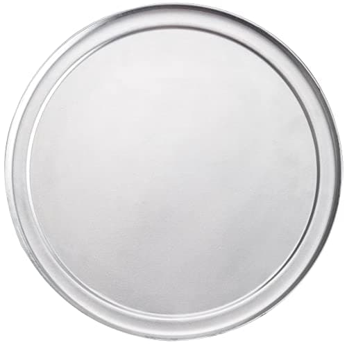 American Metalcraft TP18 18” Diameter Pizza Pan - 18-Gauge Aluminum - Commercial Wide Rim - 16 Inch Interior Diameter - Oven-Ready - Silver