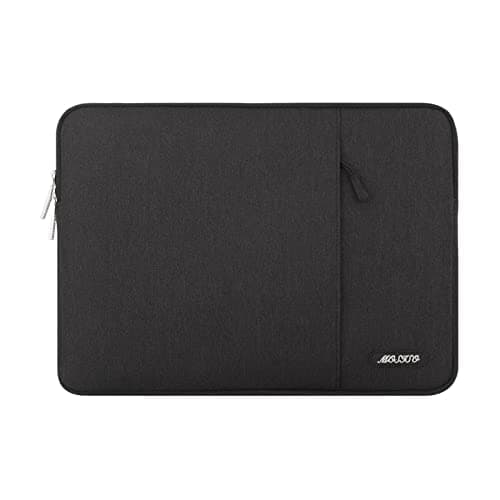 MOSISO Laptop Case 16 inch, 15-15.6 inch Laptop Sleeve Compatible with MacBook Pro 16 M4 M3 M2 M1, HP Acer Dell Lenovo ASUS Notebook, Polyester Vertical Computer Sleeve Bag with Pocket, Black