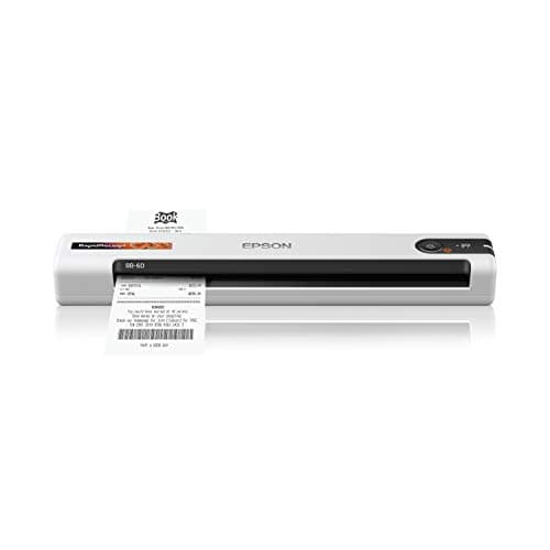 Epson RapidReceipt RR-60 Mobile Tax Receipt and Color Document Scanner with Complimentary Data Management Software for PC & Mac