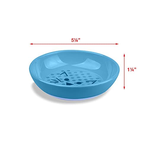 Van Ness ECOWARE Cat Dish, 8 Ounce, Assorted Colors, Pacific Blue, Single Dish (ECW20) 6