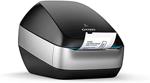 DYMO LabelWriter Wireless Label Printer | Direct Thermal Printer Great for Shipping Warehouse Labels Name Badges Barcodes and More Connect Through Wi-Fi for Home & Office Organization Black 12