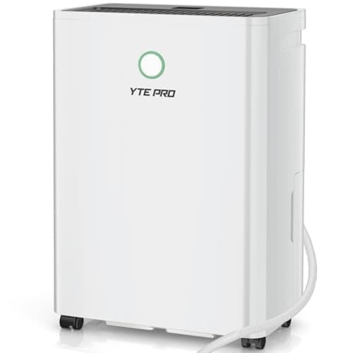 1500Sq.Ft Dehumidifier, 30Pint Dehumidifiers for Home, Quiet Dehumidifier for Bathroom, Basement, Bedroom and RV, with 6.56FT Drain Hose,0.66Gal Water Tank, 3-Color Humidity Light