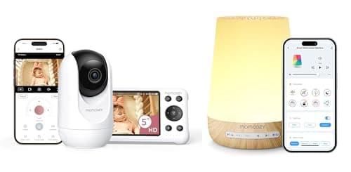 Momcozy Smart WiFi Baby Monitor with Camera and Audio & Momcozy White Noise Machine for Baby Sleeping with Night Light