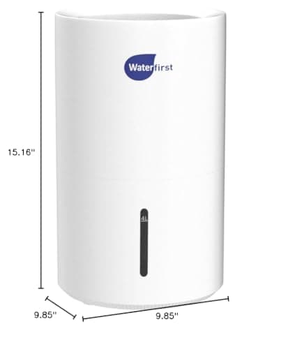 WaterFirst® Humidifiers for Bedroom with Healthy Humidity, Top Fill Evaporative Humidifier, Filter & Ag+ Technology Keep Cleaner Moisture, No White Dust, No Mist without Wetting Surface 8