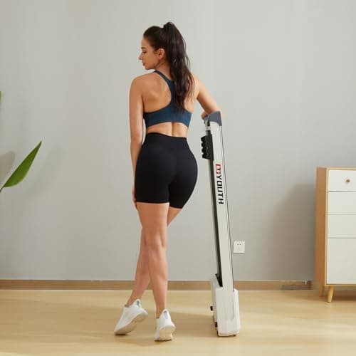 GOYOUTH 2 in 1 Under Desk Electric Treadmill Motorized Exercise Machine with Wireless Speaker, Remote Control and LED Display, Walking Jogging Machine for Home/Office Use 7