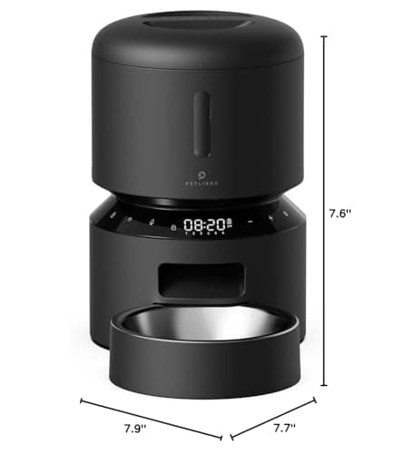 PETLIBRO Automatic Cat Feeder – 3L Programmable Pet Food Dispenser with Airtight Storage, Timed Portion Control, Voice Meal Call & Dual Power Supply, Clog-Free Healthy Feeding for Cats & Small Dogs 8