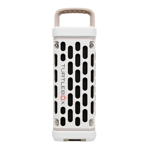 Turtlebox Ranger: Loud! Outdoor Portable Bluetooth 5.4 Speaker | Rugged, Waterproof, Ultra-Portable | Plays to 105db, Deep Bass, Shockproof, Unlimited Pairing for Full Stereo Experience, Ivory