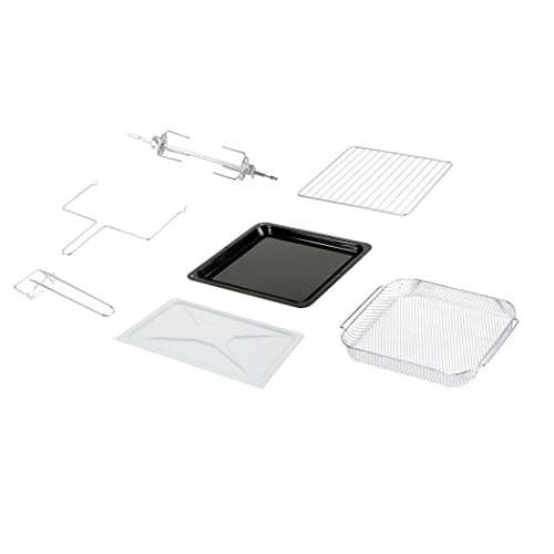 Kalorik 26 QT Digital Maxx Air Fryer Oven with 7 Accessories, Roaster, Broiler, Rotisserie, Dehydrator, Oven, Toaster, Pizza Oven and Slow Cooker. Includes Cookbook. Sears up to 500⁰F. Extra Large Capacity, All in One Appliance. Stainless Steel. AFO 47269 SS 8