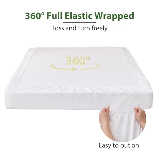 FreshCulture Fitted Sheet, Cooling Sheets Queen Size, Viscose Derived from, Durable, Ultra Soft and Breathable 5