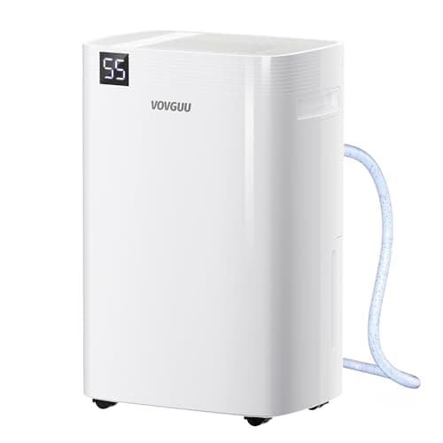 VOVGUU 4500 Sq.Ft 52 Pints Dehumidifier for Basement and Home with Drain Hose & Water Tank, 3 Smart Modes, Humidity Control, Auto Defrost, 24H Timer- 2024 Energy Star Dehumidifer for Large Room
