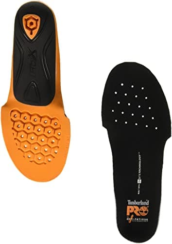 Timberland PRO Anti-Fatigue Footbed Powered by FCX Technology Insole, Orange/Black, L M US