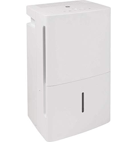 GE 35 Pint Portable Room Dehumidifier with Humidistat & 3 Fan Speeds for Bathroom, Bedroom, Basement, and Home Very Damp Spaces, White (Renewed)
