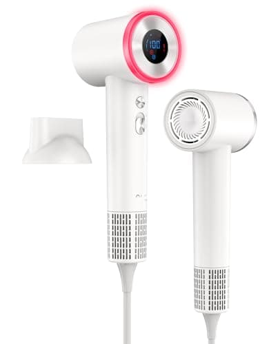 OSOU Hair Dryer, High Speed Fast Drying Hair Dryers, Negative Ionic Portable Blow Dryer with 110000 RPM Brushless Motor, Lightweight Low Noise Thermo-Control Hairdryer with Nozzle for Home, Travel