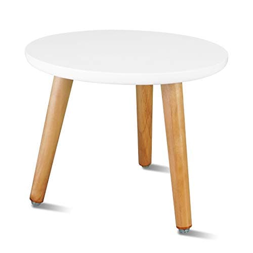 Uneedem Indoor Plant Stand, Wood Mid Century Modern Small Round Side Plant Table for Indoor Plants, 8.9" Tall Plant Holder for Flower Pots End Table